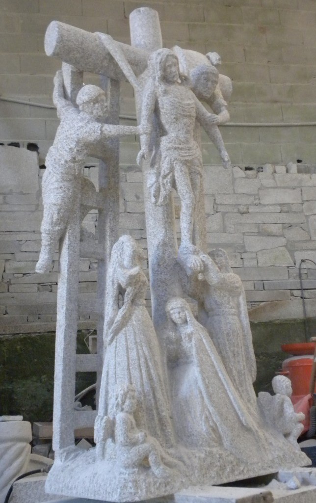 Crucero de Hío en piedra